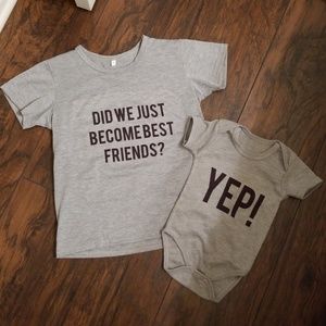 Brothers outfit! Only worn for this picture!